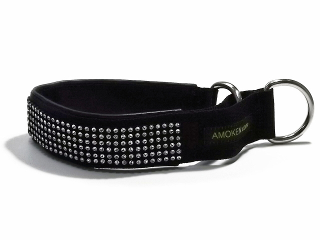 犬の首輪（ハーフチョークカラー）｜AMOKEN シルバーブリング おしゃれなデザイン中型犬大型犬用｜犬グッズ通販HAU（ハウ）