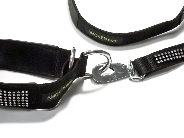 犬の首輪・リード（中型犬・大型犬用）｜AMOKEN シルバーブリング セットでお安いセール価格になりお得です！｜犬グッズ通販HAU（ハウ）