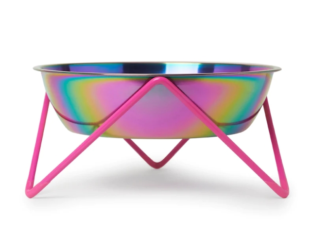 WOOF POP シングルドッグボウル Bendo｜高さのあるスタンド付きデザイナーズ犬用食器、フードボウル｜犬グッズ通販HAU（ハウ）