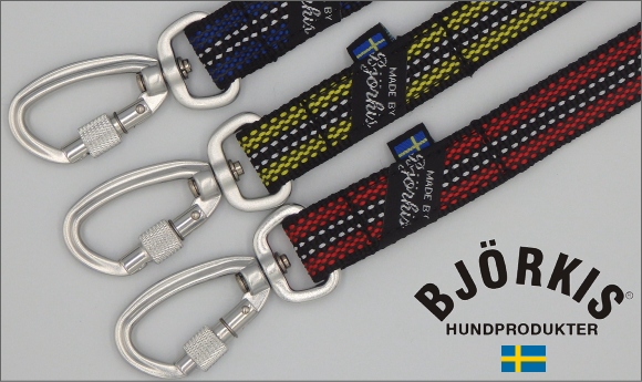 ビヨルキス リフレクティブラバーグリップリード BJORKIS (ロックカラビナ付き犬用リーシュ)｜犬グッズ通販HAU