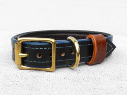 HOUNDWORTHY モノグラムラグジュアリーブライドルレザードッグカラー パッド付（犬用革製首輪）　犬グッズ通販HAU