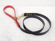 HOUNDWORTHY モノグラムブライドルレザードッグリード（犬用革製リーシュ）
