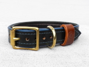 HOUNDWORTHY モノグラムラグジュアリーブライドルレザードッグカラー パッド付（犬用革製首輪）　犬グッズ通販HAU