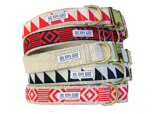 犬用首輪｜See Scout Sleep ヘンプカラー 幅1"（中型犬、大型犬におすすめ）｜犬グッズ通販HAU