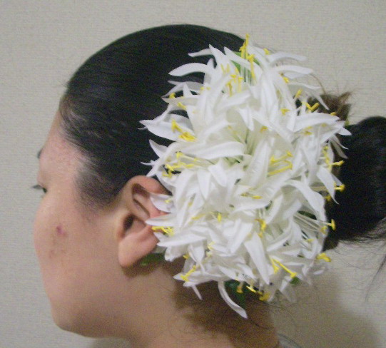 スパイダーリリーの髪飾り（Lサイズ）