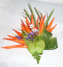 オリジナル極楽鳥の髪飾り