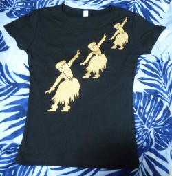 オリジナル フラガール柄Ｔシャツ