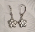 シルバー　プルメリア　ピアス