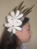ティアレの髪飾り（タヒチアン調）
