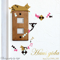 【蓄光・うたたねシンフォニー 】切り絵作家CHIKU・スイッチ用 蛍のように優しく光ります  LED対応・シルクスクリーン印刷【ゆうパケット対応・21×21cm】