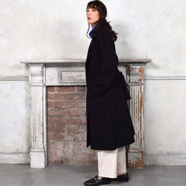 レディースファション カシミヤコート
