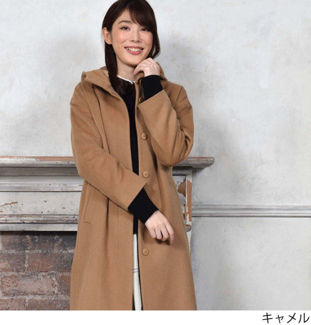 30％OFF会員割引適用外】【Merfirge】カシミヤ10％ウール90％ロング 