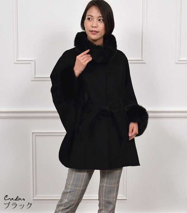 レディースファション カシミヤコート