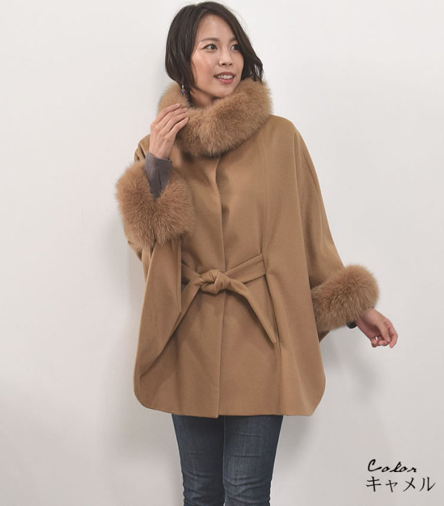 レディースファション カシミヤコート