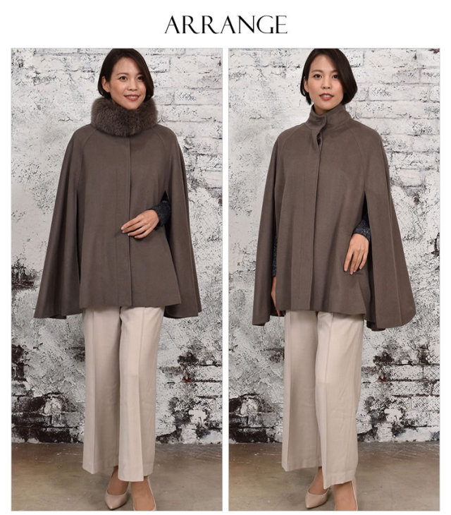 レディースファション カシミヤコート