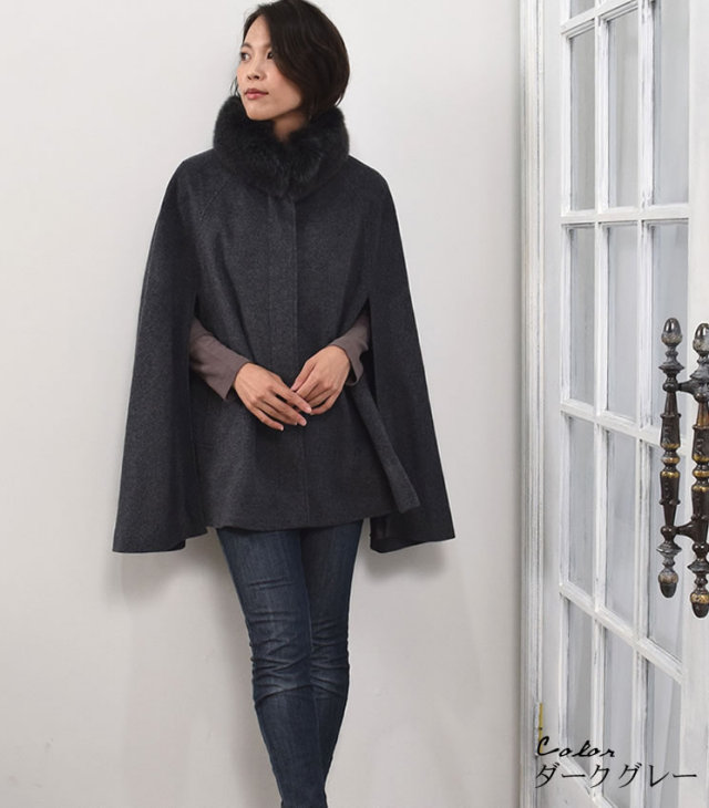レディースファション カシミヤコート