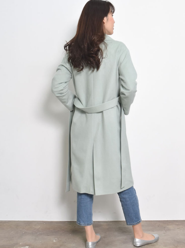 【25%OFF会員価格適用外】カシミヤ & ウール テーラーカラー コート (CA3062) レディースファション カシミヤコート