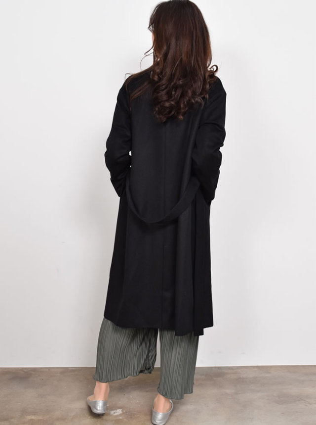 【25%OFF会員価格適用外】カシミヤ & ウール テーラーカラー コート (CA3062) レディースファション カシミヤコート