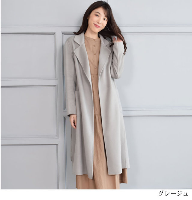 タグ付き 13号サイズ　カシミア100%ガウンコート タグ付き 13号サイズ カシミア100%ガウンコート