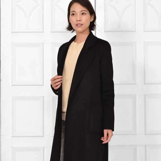 レディースファション カシミヤコート