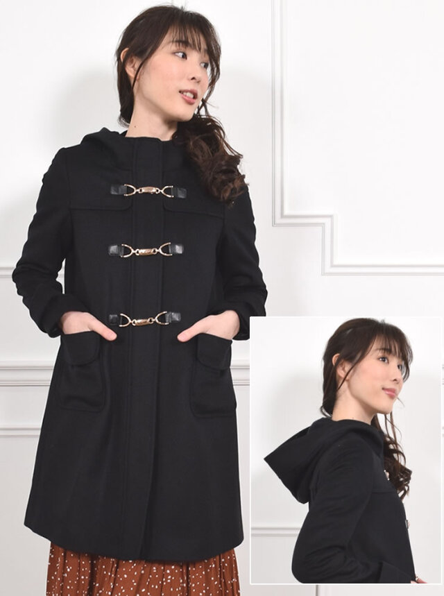 【30%OFF会員割引適用外】【Merfirge】カシミヤ & ウール ダッフル コート フォックス トリム (CA3301)