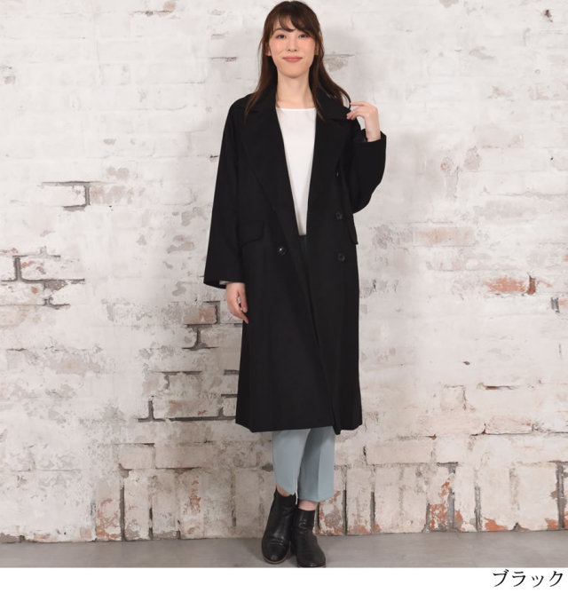 Merfirge]カシミヤ & ウール チェスターコート ダブルチェスター (CA3402) 