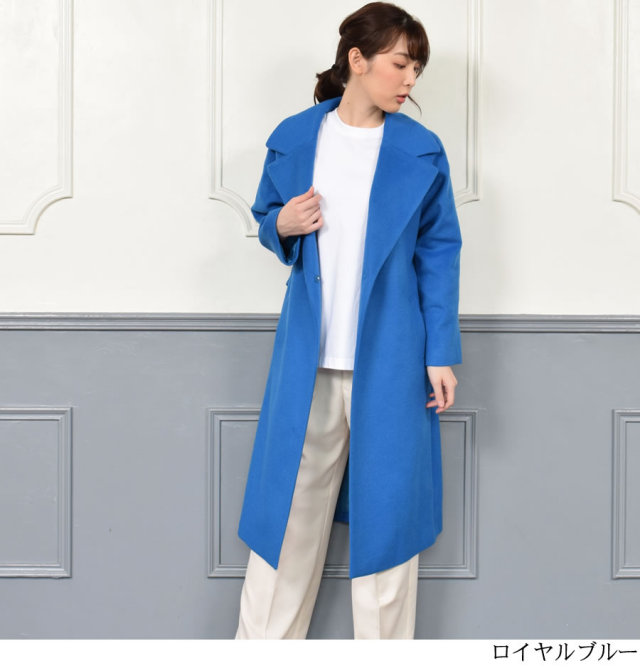 レディースファション カシミヤコート