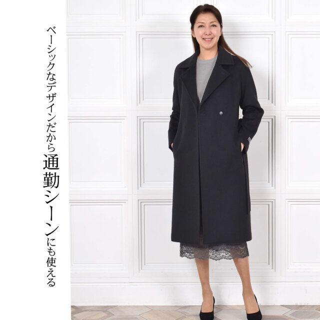 BLACKフライデー20%OFF※会員価格適用外】カシミヤ コート レディース