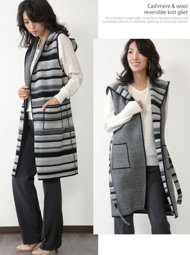 レディースファション カシミヤコート