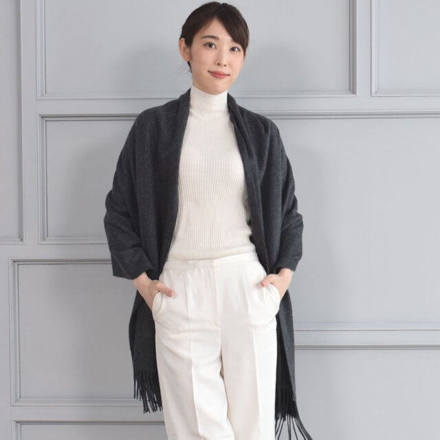 【25%OFF会員価格適用外】【名入れ刺繍可】厚手 カシミヤ 100% ストール 大判タイプ (CS0055)