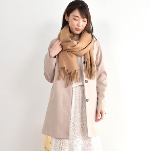 【25%OFF会員価格適用外】【名入れ刺繍可】厚手 カシミヤ 100% ストール 大判タイプ (CS0055)