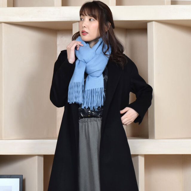 【25%OFF会員価格適用外】【名入れ刺繍可】カシミヤ カシミア 100% ストール 60cm幅(CS0077)