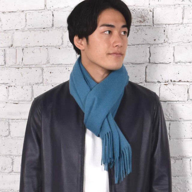 名入れ刺繍可】メンズ カシミヤ カシミア マフラー 100% メンズ  
