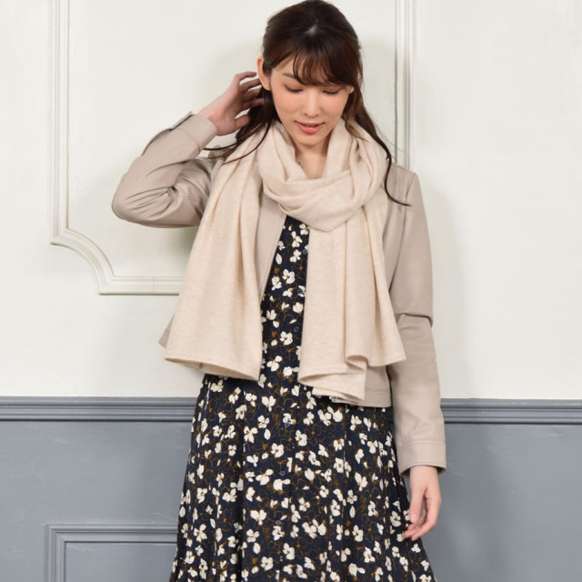 25％OFF会員価格適用外】カシミヤ 100% ニット 大判 ストール（CS1011) 