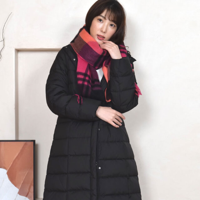 【25%OFF会員価格適用外】【名入れ刺繍可】カシミヤ 100% ストール 大判 チェック柄ストール 【200cm×60cm】(CS1066)