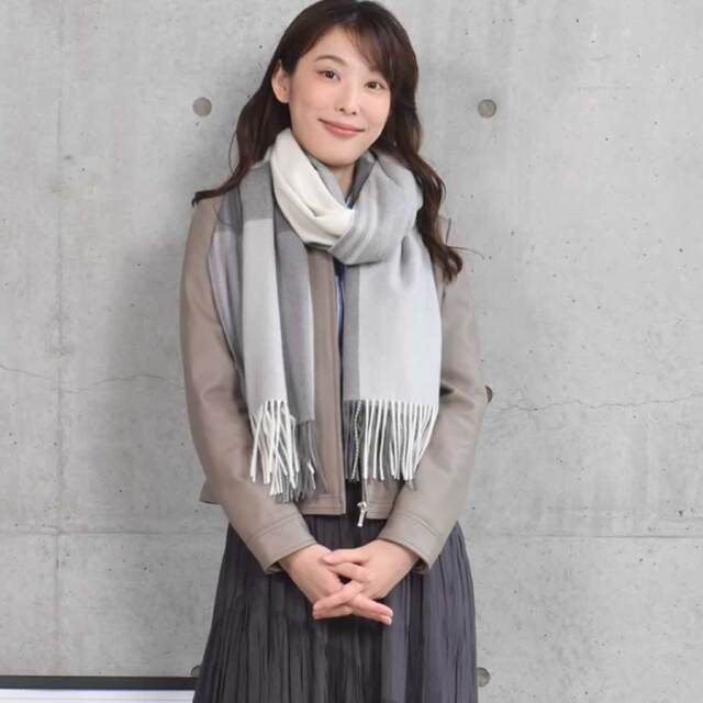 新品 AP STUDIO リバーシブル グレンチェック カシミヤ 大判ストール 新品 AP STUDIO リバーシブル グレンチェック カシミヤ 大判