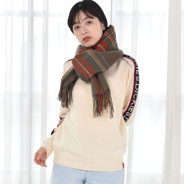 LA Redoute AM.PM おしゃれ ウール＆カシミアストール 名入れ刺繍可】カシミヤ混ウールストール カシミヤブレンド