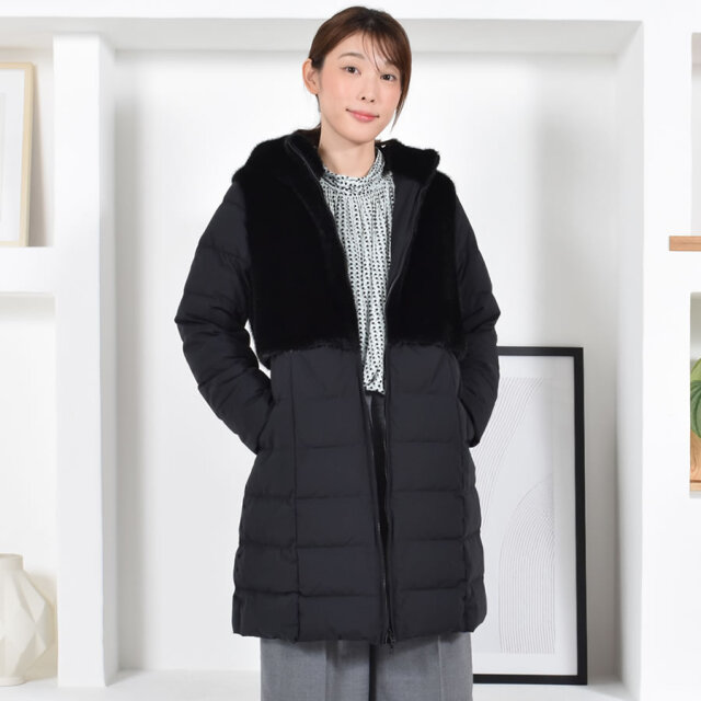 美品 MARINA RINALDI ミンクファー 4wayダウンコート ブラック 楽天市場】ピューテリー ダウンジャケット PEUTEREY ITOKA ML FUR