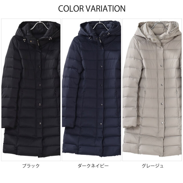 【25%OFF会員価格適用外】ストレッチ ダウンコート レディース ストレッチ生地 大きいサイズ フード付き ナイロン ダウン コート ゆったり 冬 ブランド 30代 40代 50代 ミセス 母親 女性 Merfirge (D3660)