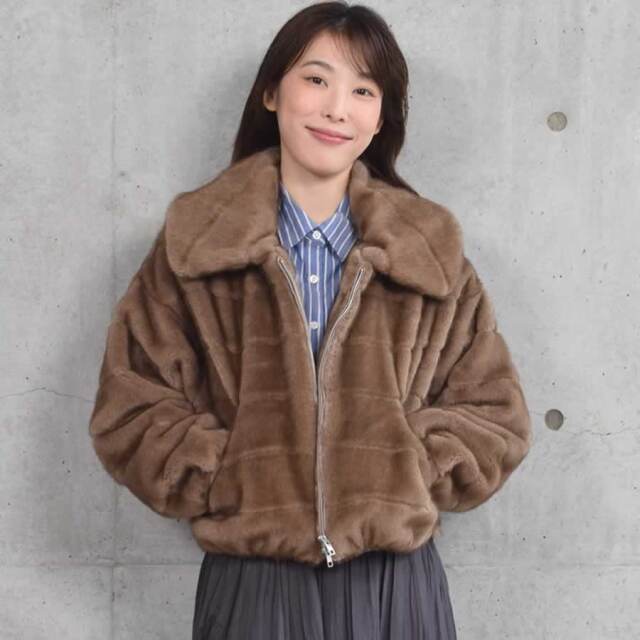 エコファー ファージャケット ミンクライク ミンク調 秋冬 フェイク