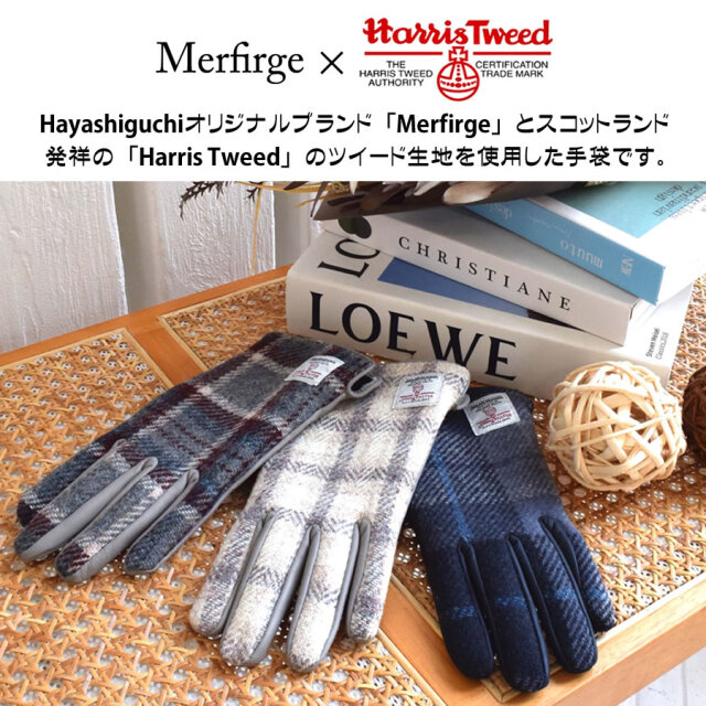 20%OFF 会員価格適用外】【Merfirge】ハリスツイード グローブ 手袋 本