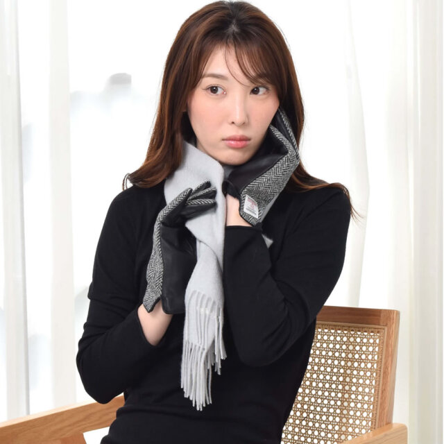 10%OFFクーポン※会員価格適用】【Merfirge】ハリスツイード グローブ