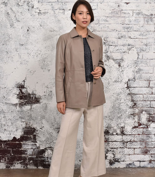 レディースファション レザー