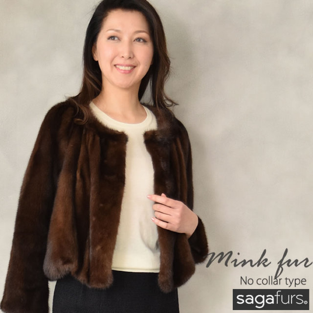 25％OFF会員価格適用外】SAGA デミバフ ミンク ファー ジャケット (M2649) 