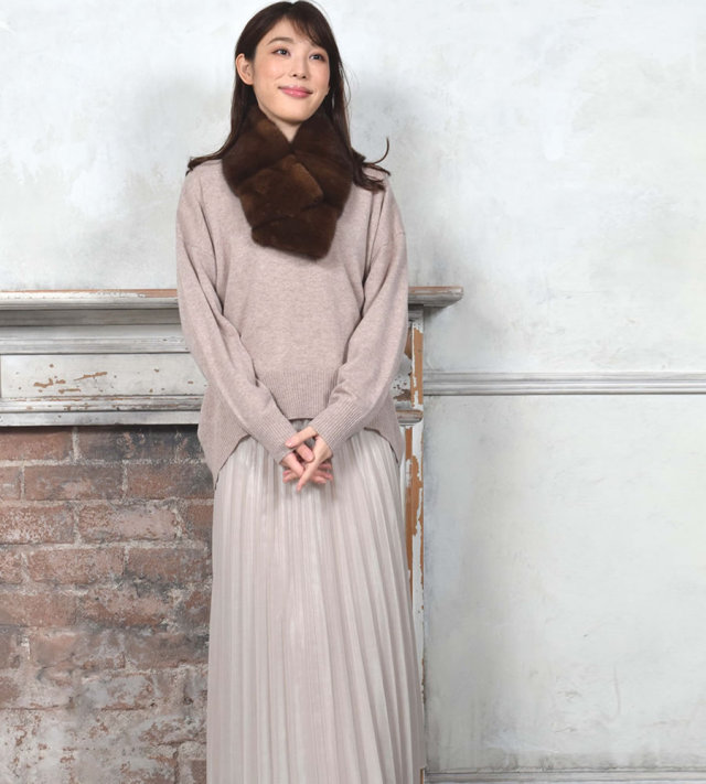 ミンク マフラー・カラー