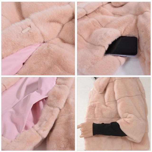 25％OFF会員価格適用外】SAGA ピンク ミンク ジャケット(MJ2918) 