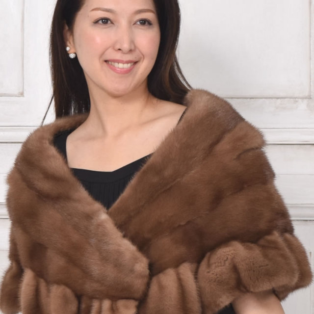 50％OFF会員価格適用外】SAGA パステル ミンクケープ(MS4792) 