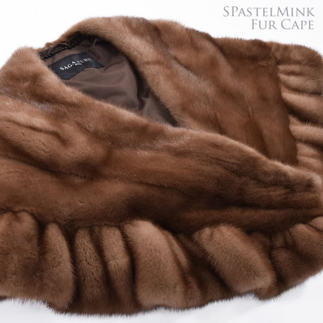 50％OFF会員価格適用外】SAGA パステル ミンクケープ(MS4792) 