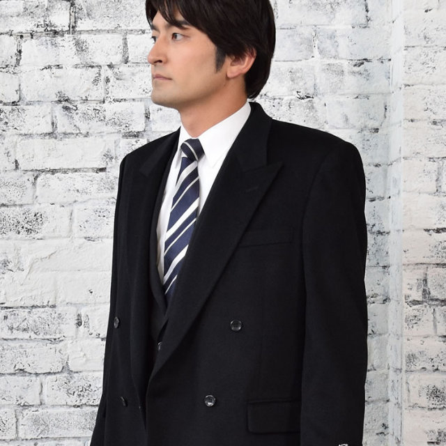 【25%OFF会員価格適用外】カシミアメンズ カシミヤ100% ダブルジャケット(MS6859)