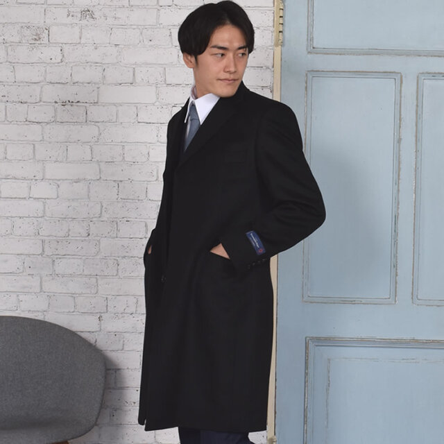 セール中♫★最高級★　エルメジルドゼニア　イタリア製　カシミヤ　チェスターコート ラッピング無料】Ermenegildo Zegna ゼニアコート カシミヤ100